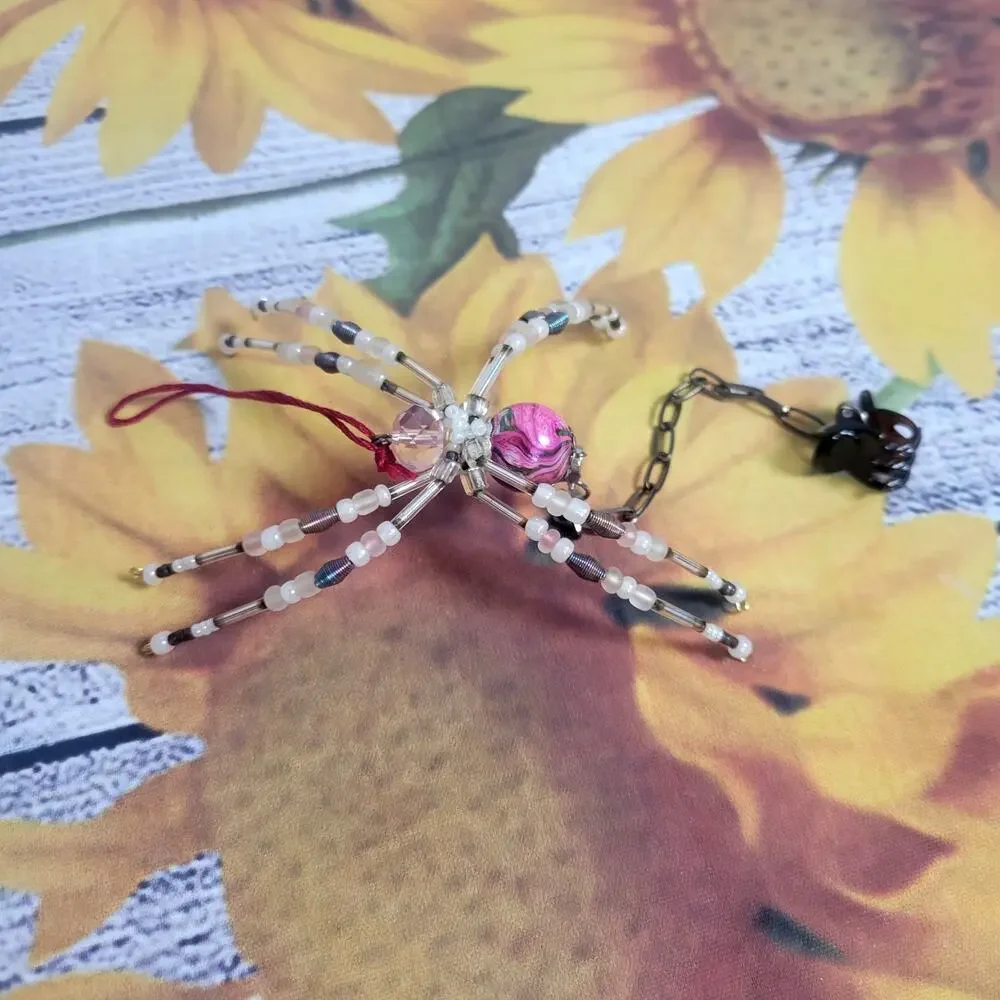 Handmade Beaded Christmas‎ Spider with Legend Details